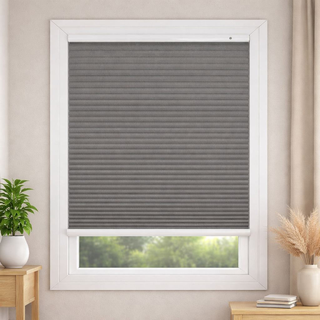 Grey Honeycomb Blinds